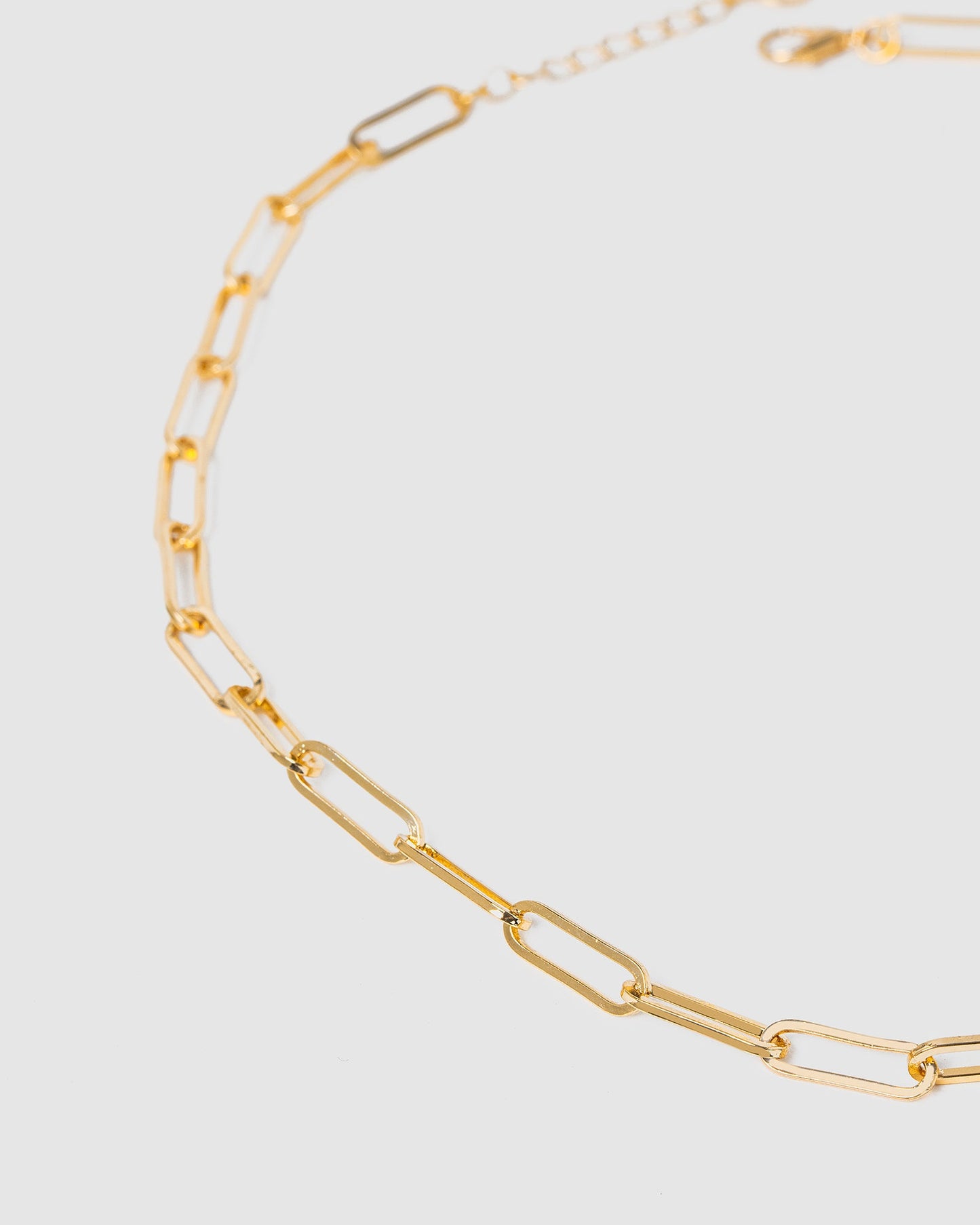 Colette by Colette Hayman Paperclip Chain Necklace (Gold)