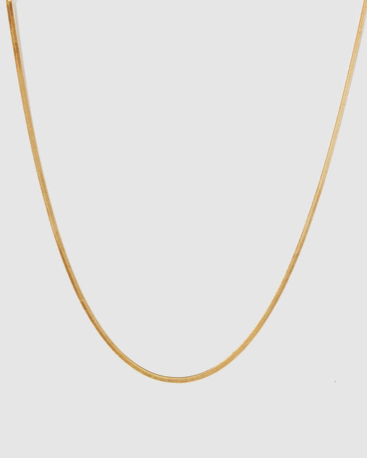 Colette Snake Chain Necklace (Gold)