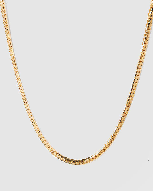 Colette Wheat Chain Necklace (Gold)