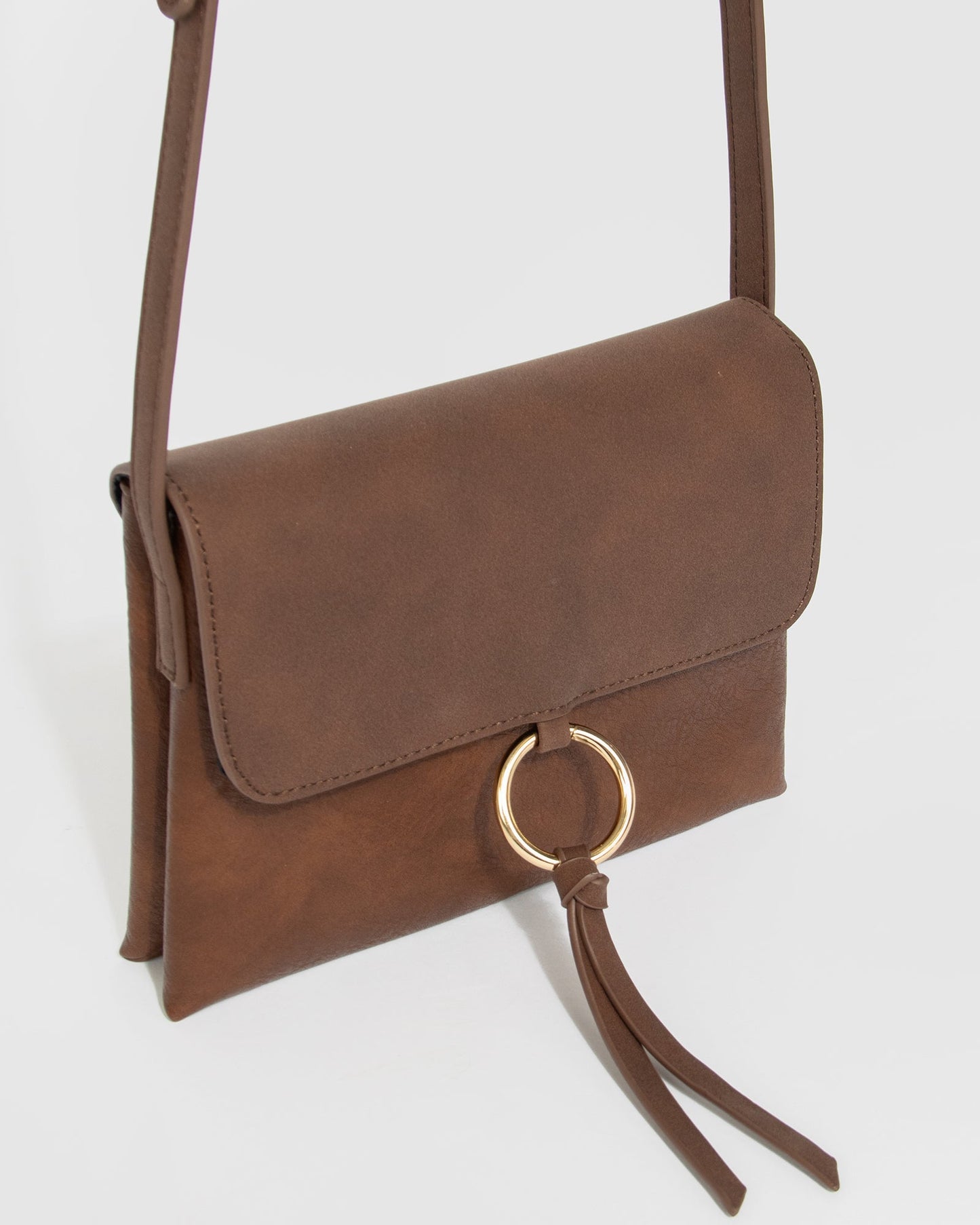 Colette by Colette Hayman Chocolate Brooklyn Crossbody Bag (Brown)