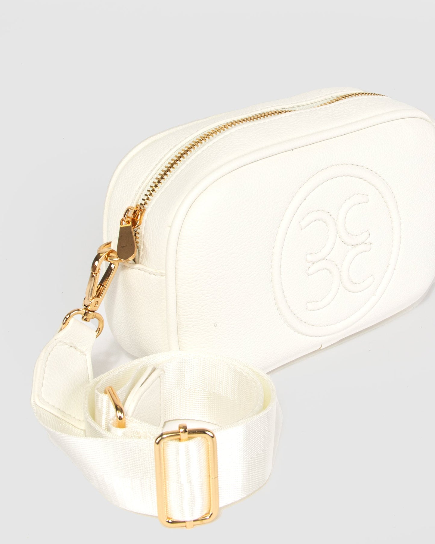 Colette by Colette Hayman Amalia Logo Crossbody (White)