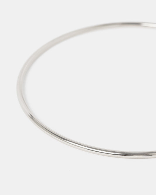 Image of Bracelets. Productname: Colette Silver Thin Metal Bangle Bracelet in Silver colour by brand - Colette
