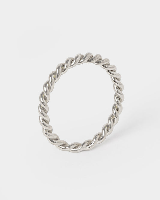 Colette Thin Twist Ring (Silver)