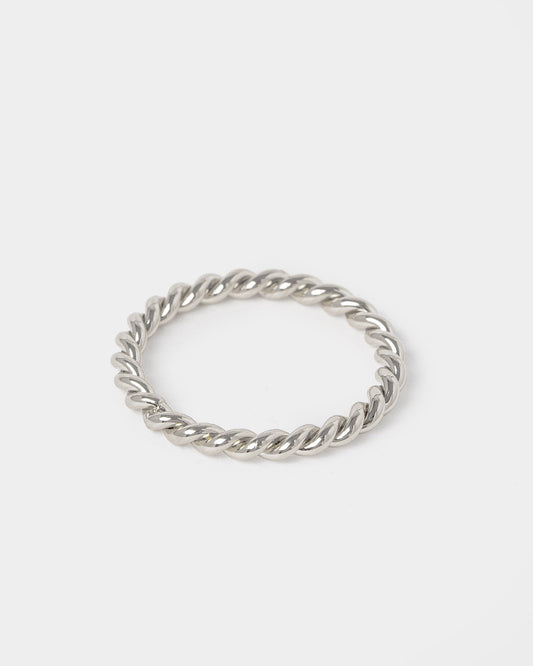 Image of Rings. Productname: Colette Silver Thin Twist Ring in Silver colour by brand - Colette