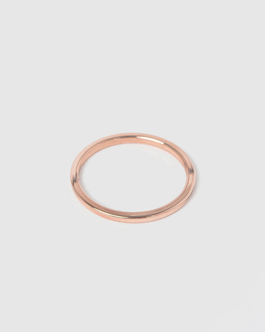 Image of Rings. Productname: Colette Rose Gold Thin Metal Ring in Rose Gold colour by brand - Colette