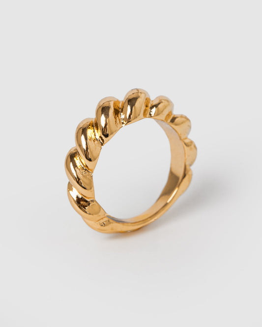 Colette Thick Twist Ring (Gold)