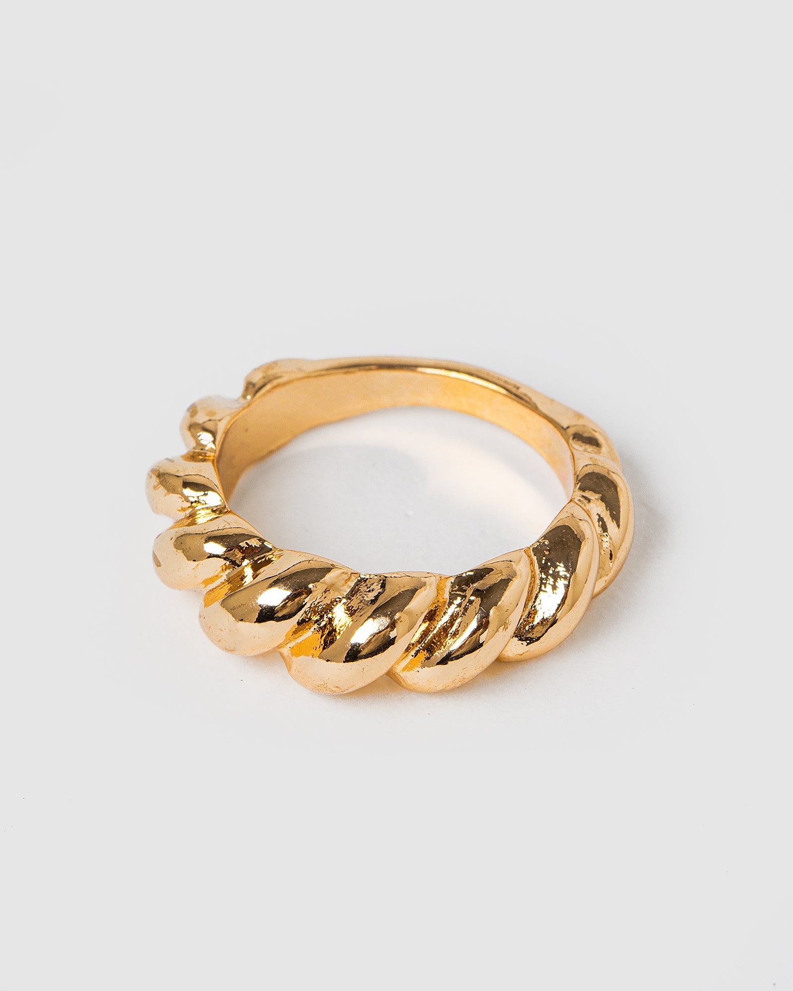 Image of Rings. Productname: Colette Gold Thick Twist Ring in Gold colour by brand - Colette