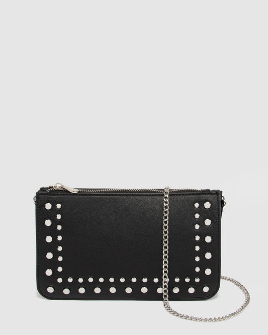 Colette by Colette Hayman Willow Stud Crossbody Bag (Black)