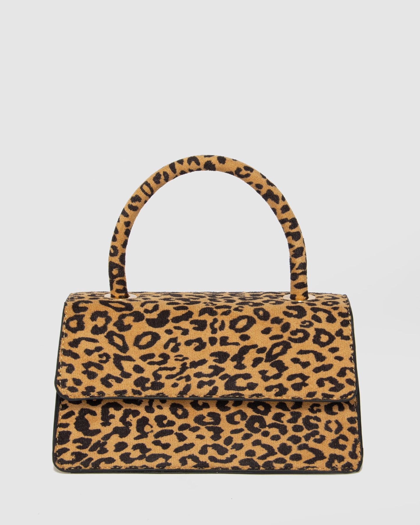 Colette by Colette Hayman Leopard Luna Flap Top Handle Bag (Print)
