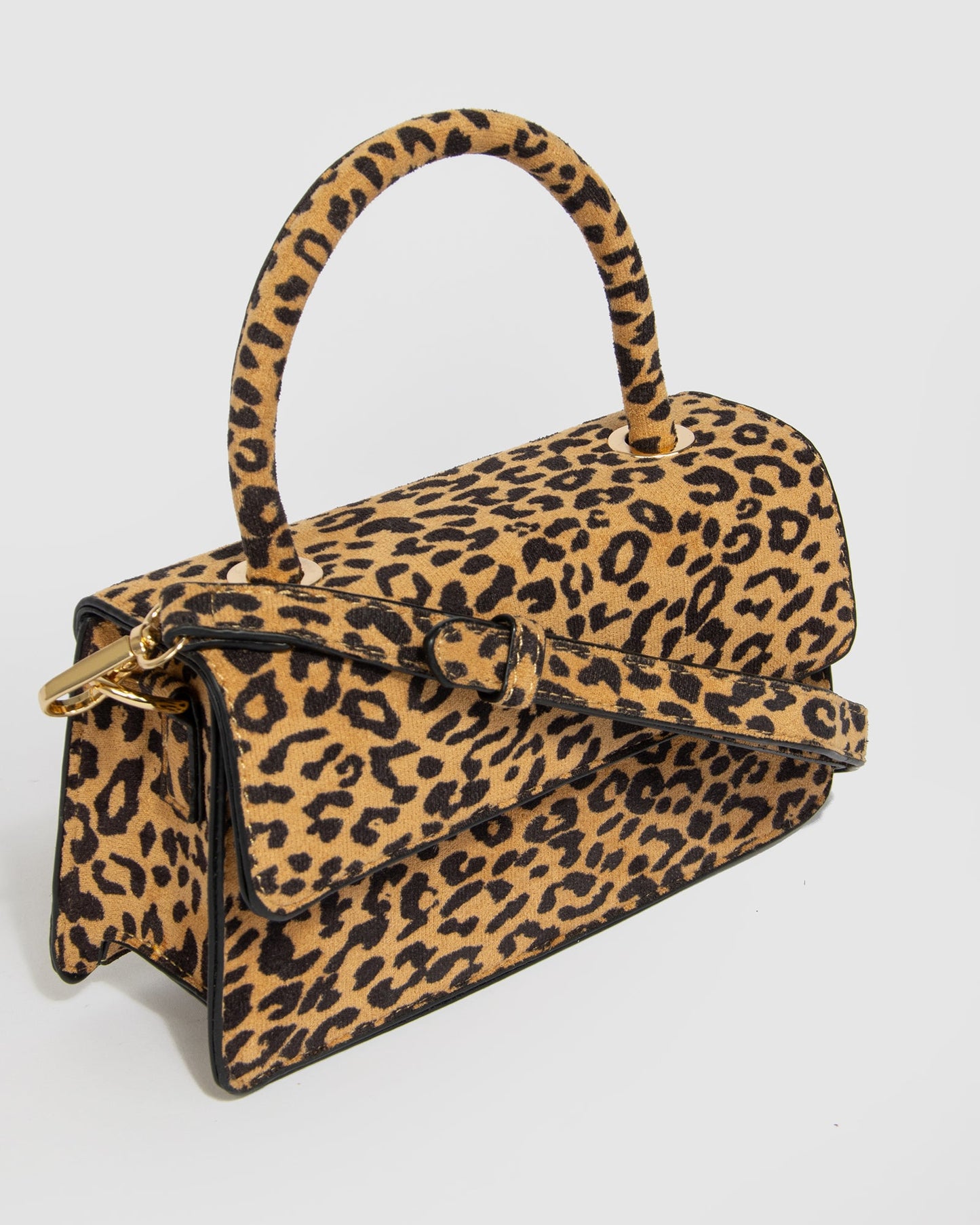 Colette by Colette Hayman Leopard Luna Flap Top Handle Bag (Print)
