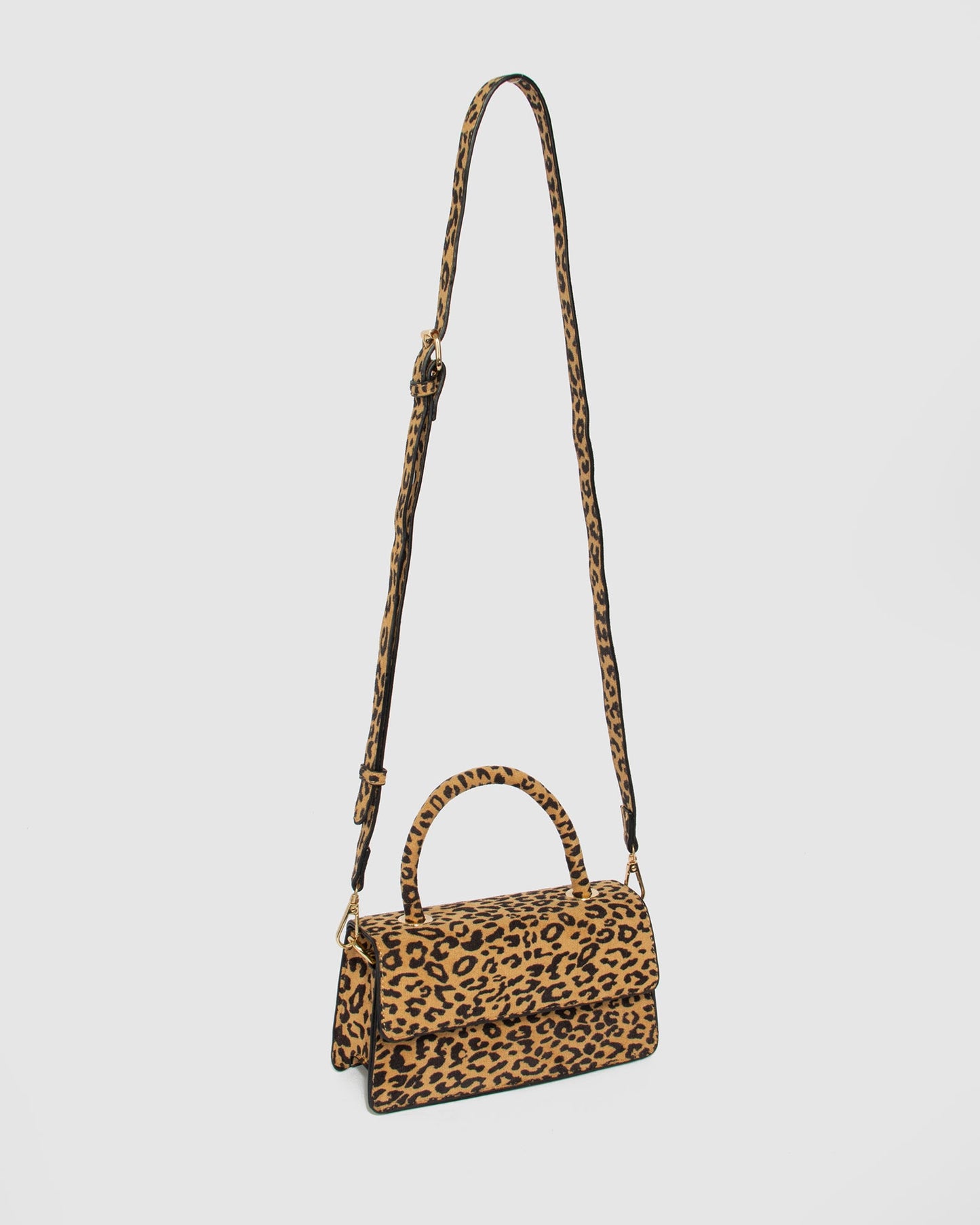 Colette by Colette Hayman Leopard Luna Flap Top Handle Bag (Print)