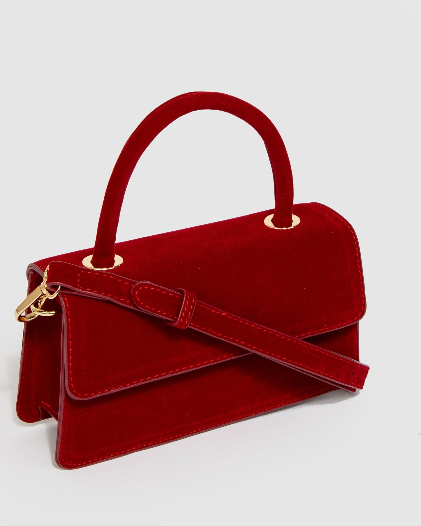 Colette by Colette Hayman Luna Flap Top Handle Bag (Red)