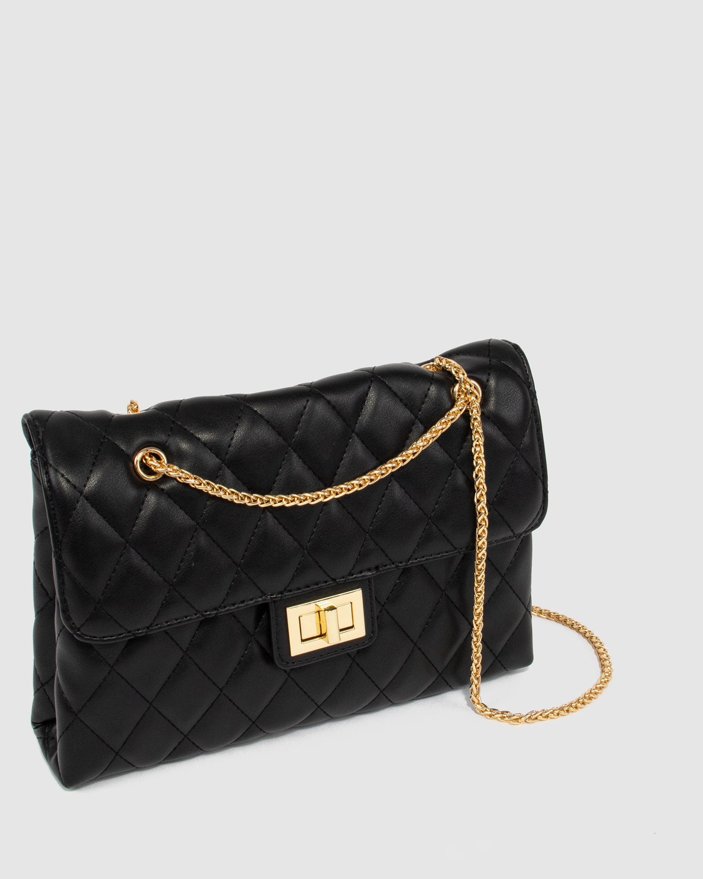 Colette by Colette Hayman Zion Quilt Crossbody Bag (Black)