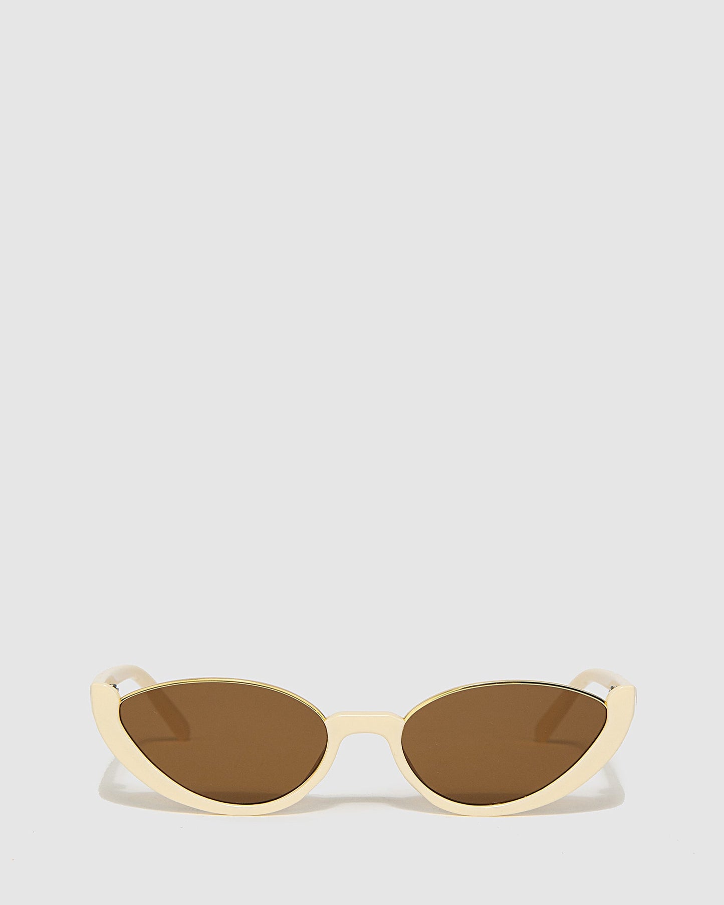 Colette by Colette Hayman Cateye Open Frame Sunglasses (Ivory)