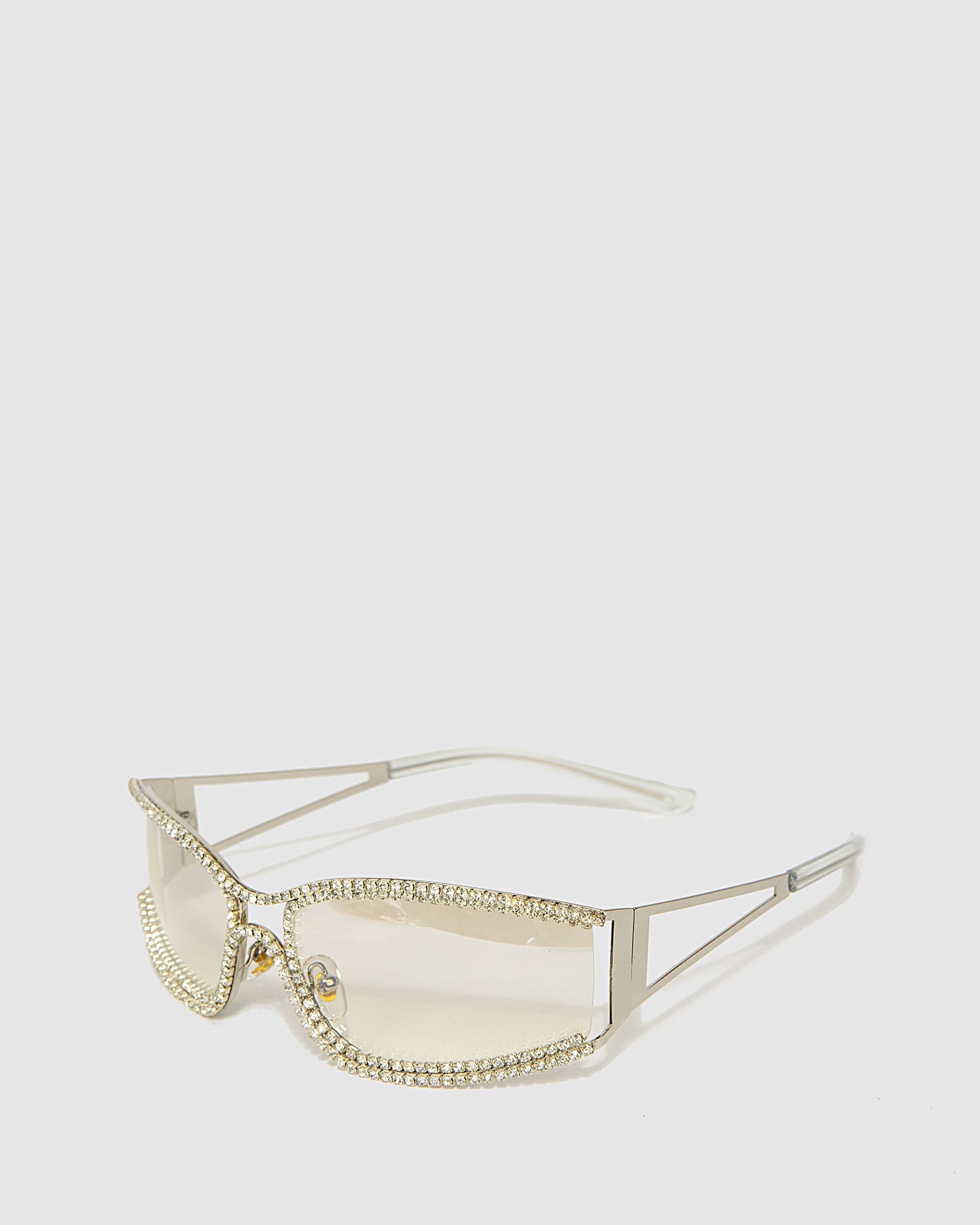 Image of Accessories. Productname: Colette Crystal Speedy Sunglasses Silver in Silver colour by brand - Colette