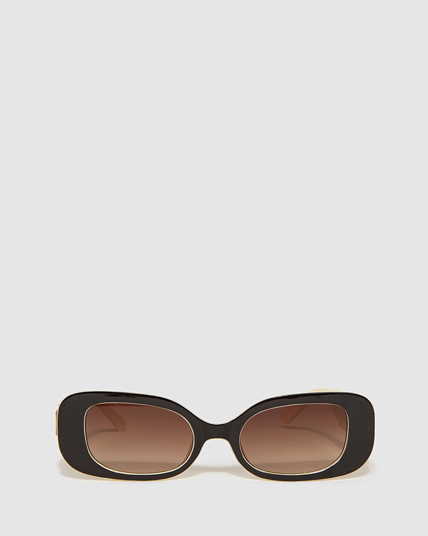 Colette by Colette Hayman Crystal Slim Sunglasses (Brown)