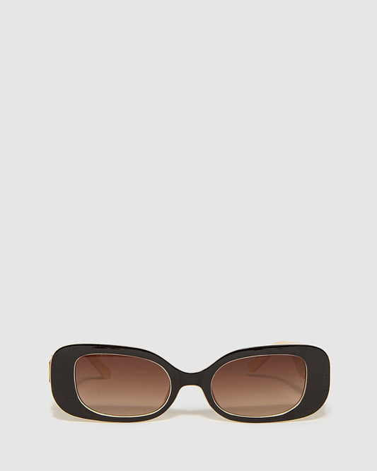 Colette Crystal Slim Sunglasses (Brown)