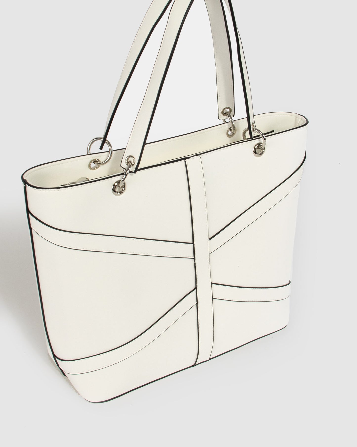 Colette by Colette Hayman Erica Ltd Edt Panelled Tote (White)