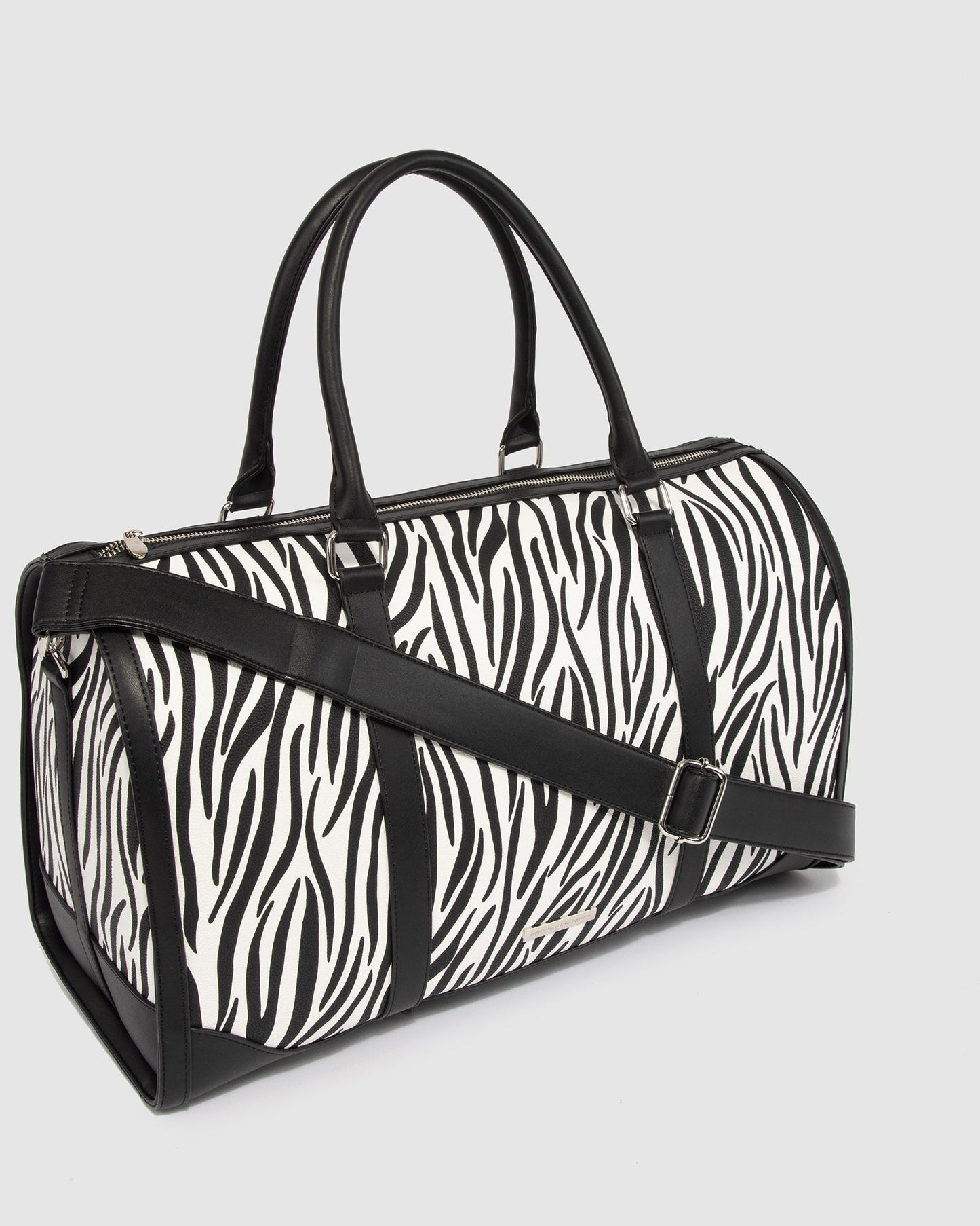 GROUP48 Adeline Strap Weekender (Zebra)