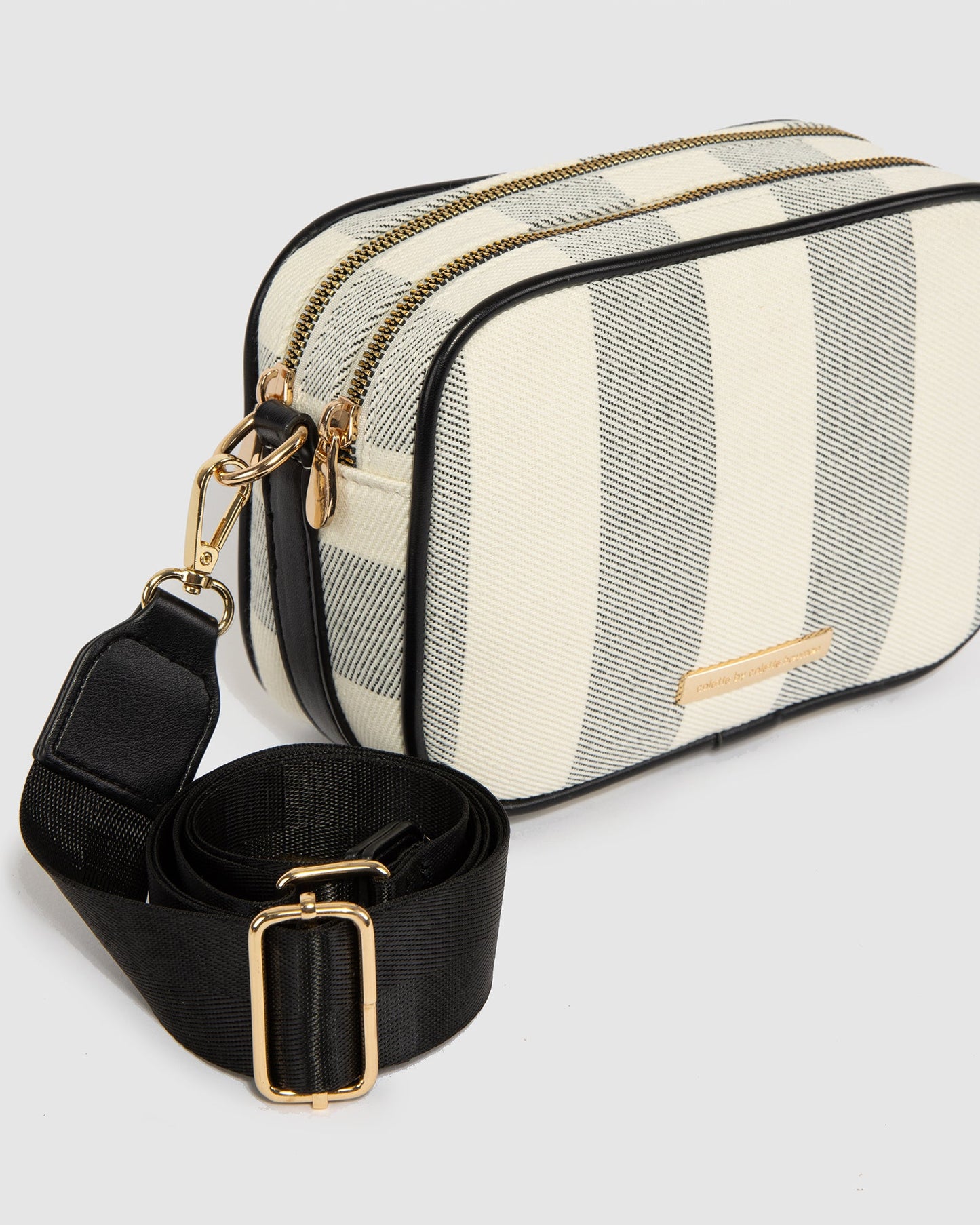 Colette by Colette Hayman Selina Canvas Crossbody (Black)