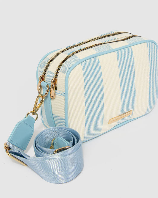 Image of Bags. Productname: Colette Blue Selina Canvas Crossbody in Blue colour by brand - Colette