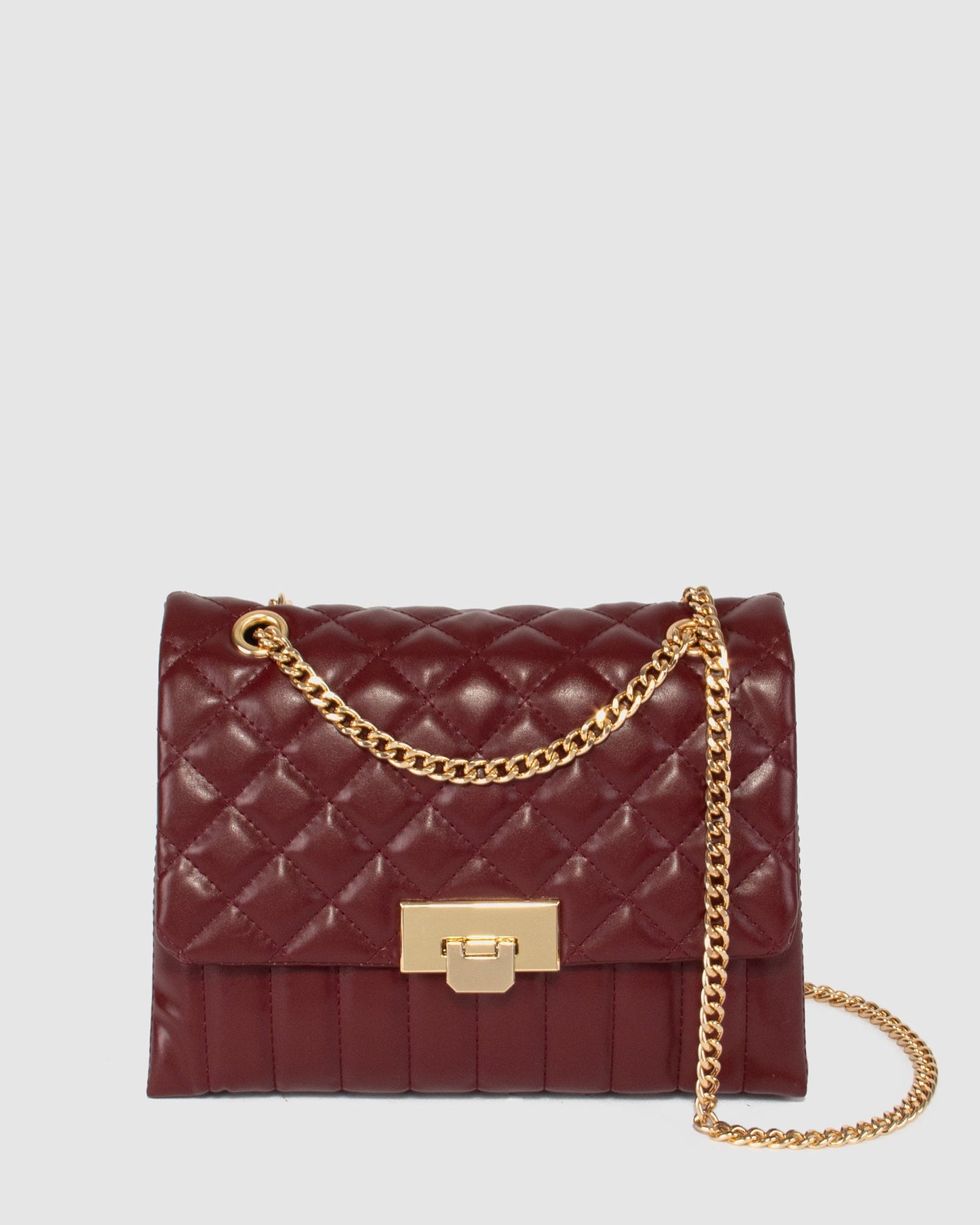 Colette by Colette Hayman Malia Quilt Crossbody (Berry)