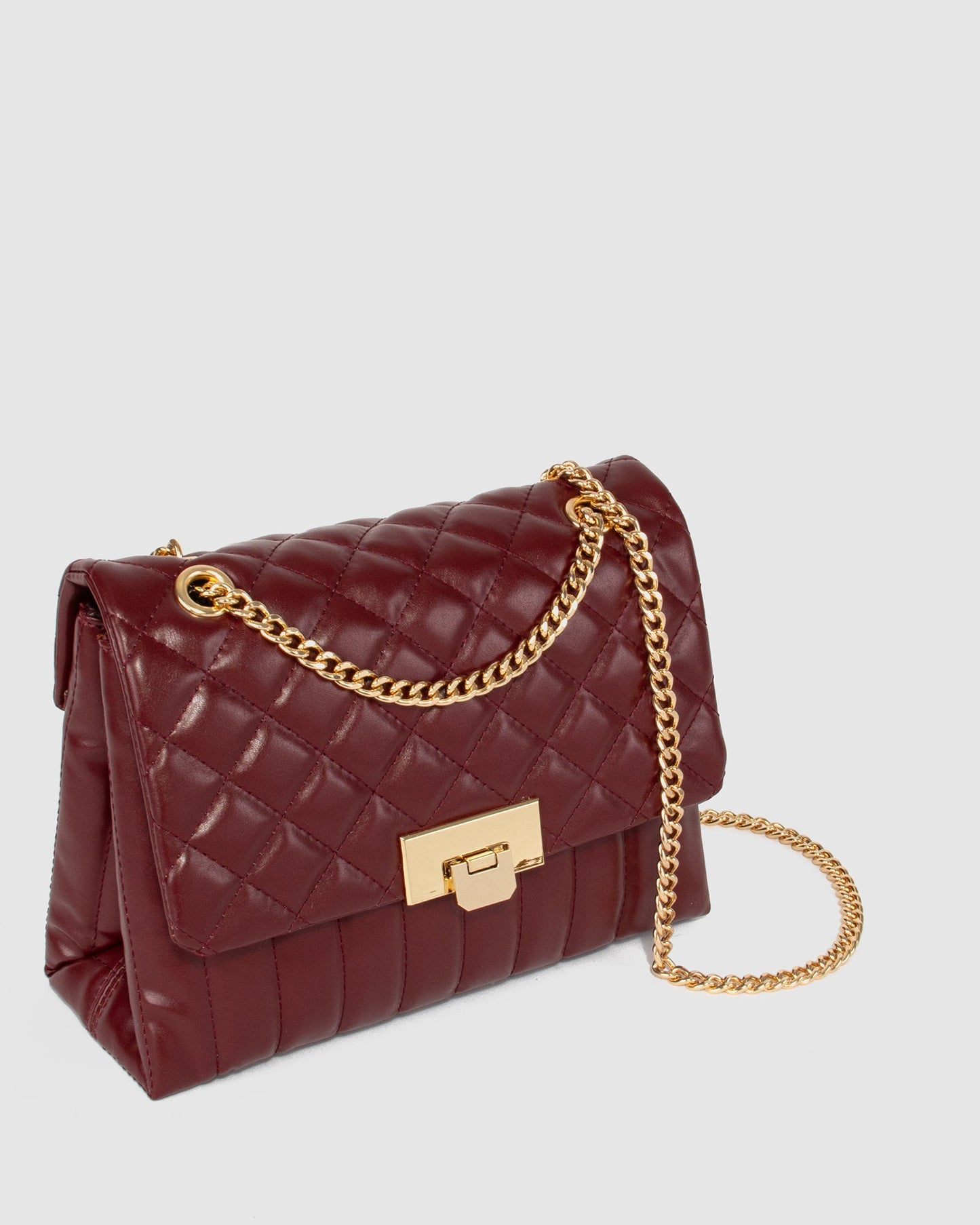 Colette by Colette Hayman Malia Quilt Crossbody (Berry)