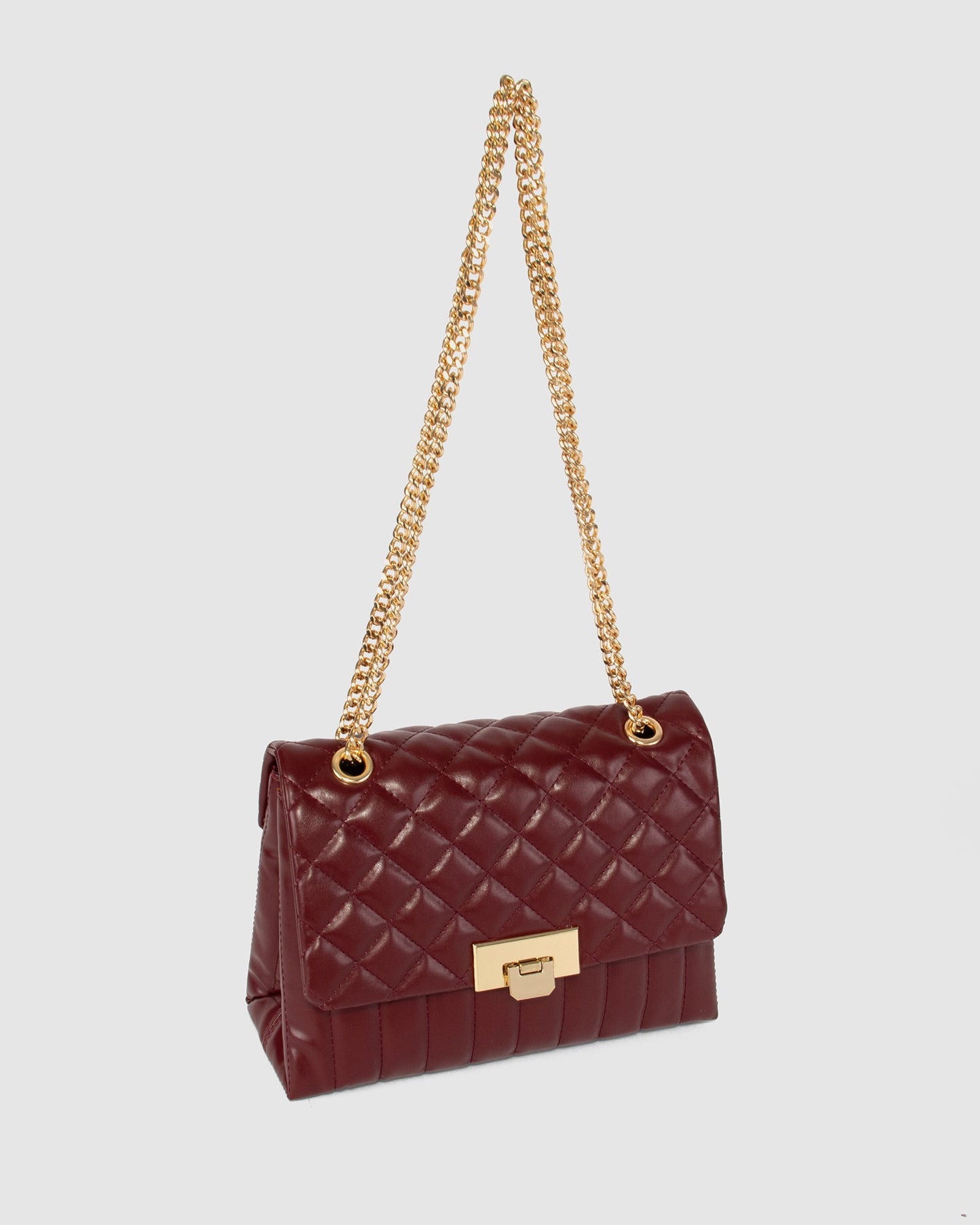 Colette by Colette Hayman Malia Quilt Crossbody (Berry)