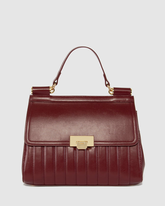 Colette Asma Buckle Quilt Top Handle (Berry)