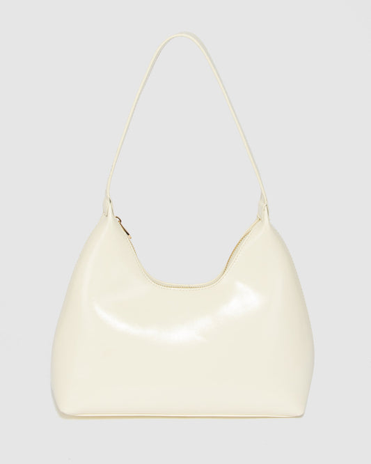 Colette Keiley Scoop Shoulder Bag (Ivory)