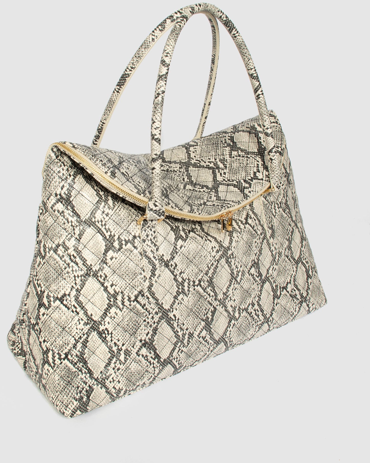 GROUP48 Python Ailiey Quilted Zip Top Weekender Bag (Print)