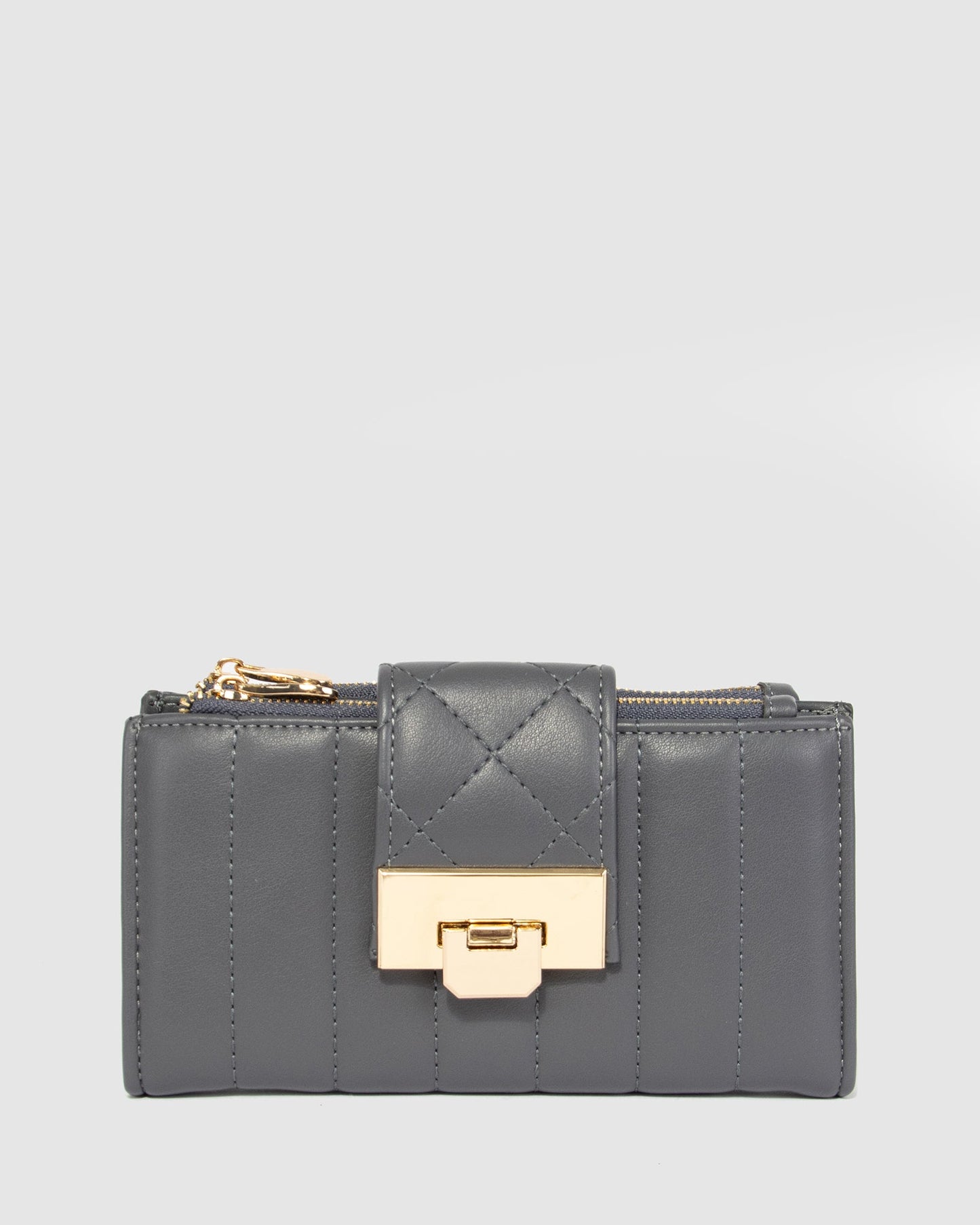 Colette by Colette Hayman Greta Quilt Wallet (Grey)