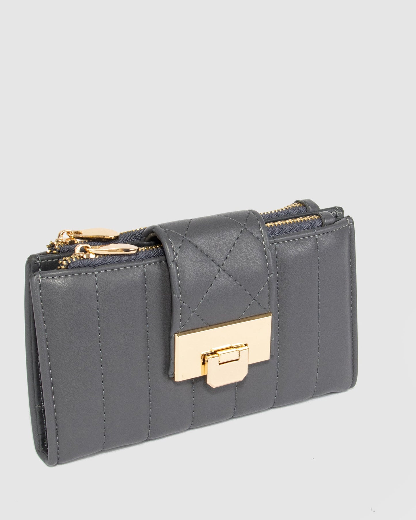 Colette by Colette Hayman Greta Quilt Wallet (Grey)
