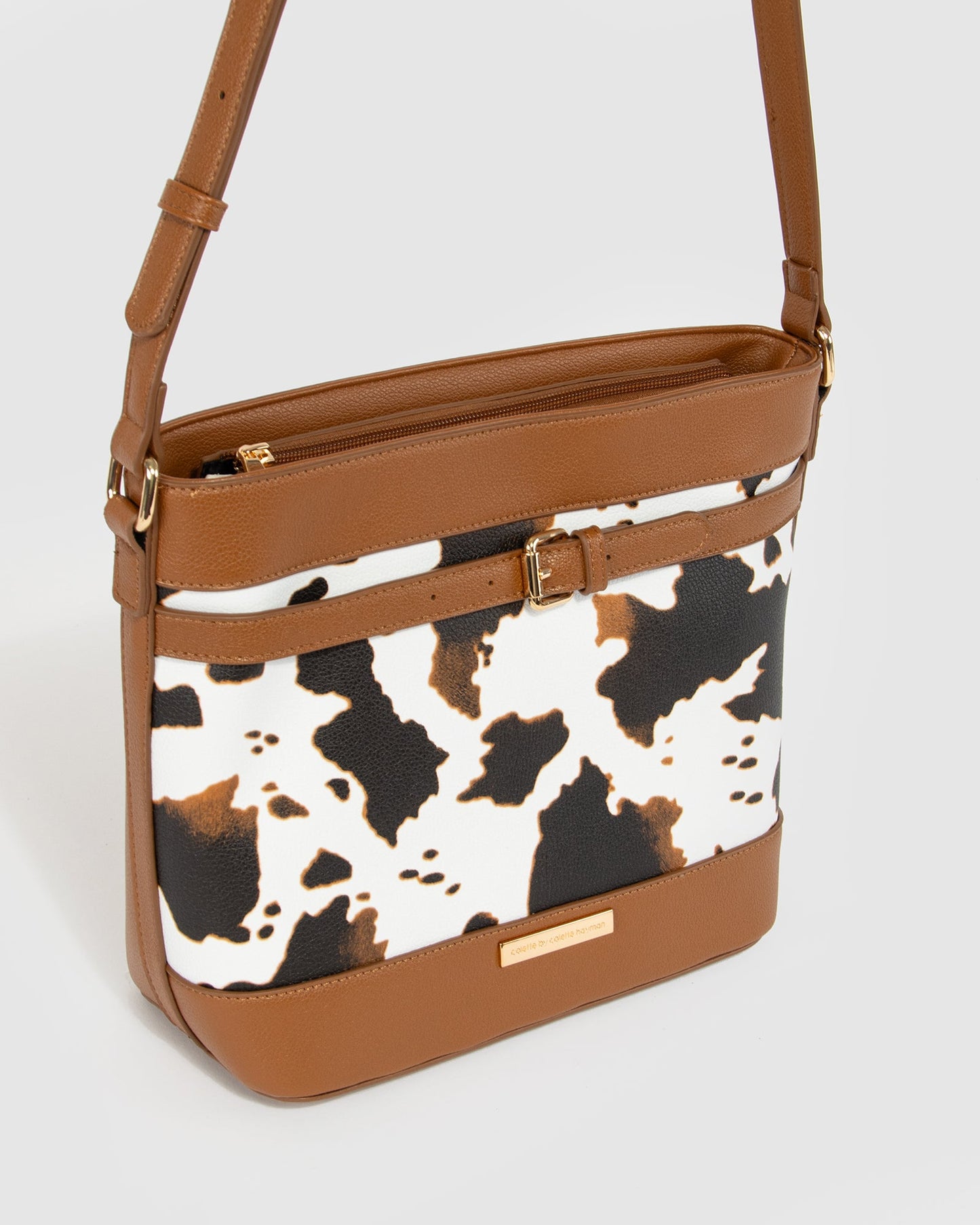 Colette by Colette Hayman Pia Buckle Bucket Bag (Print)
