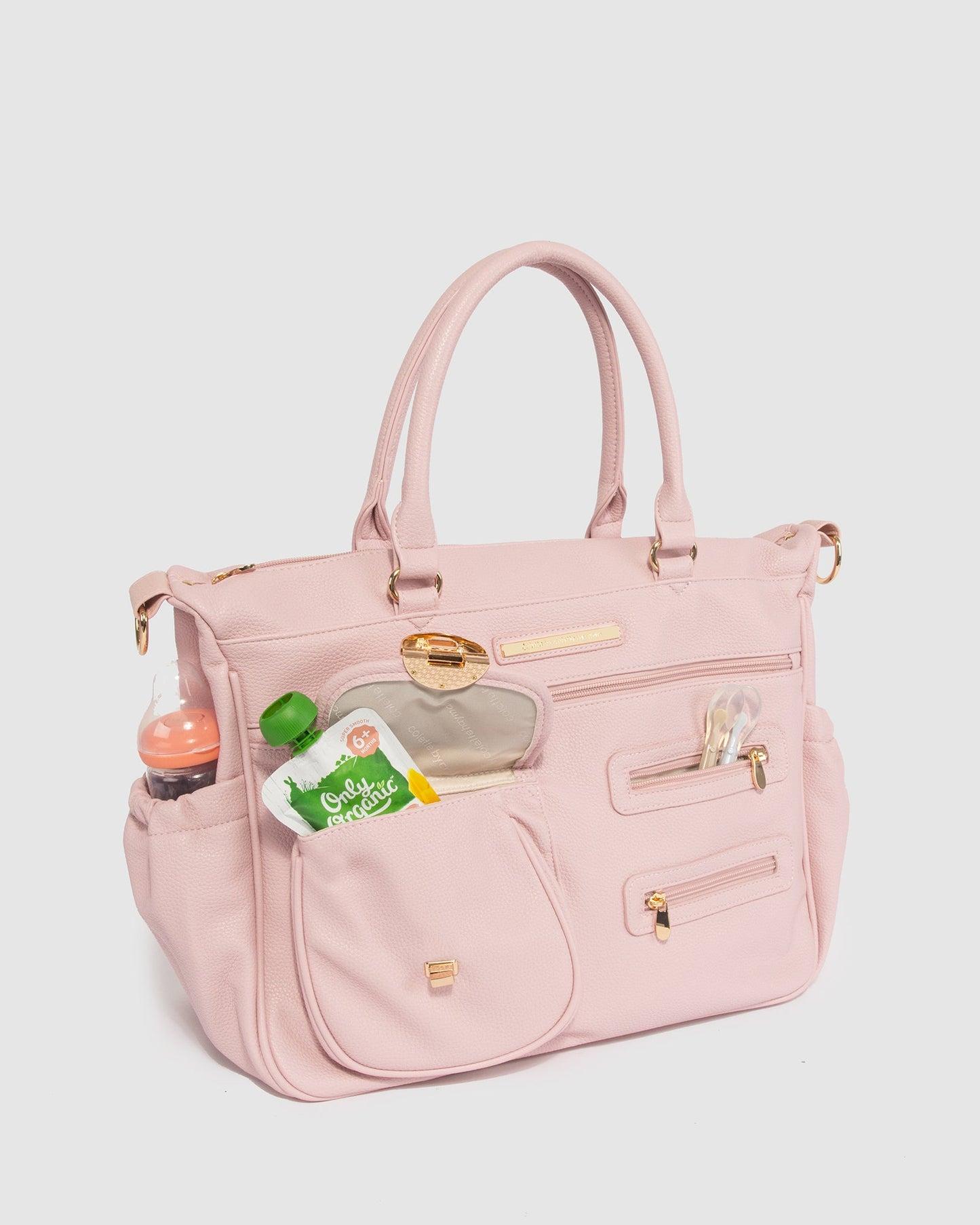 Colette by Colette Hayman PU Pocket and Zip Baby Bag (Fondant)