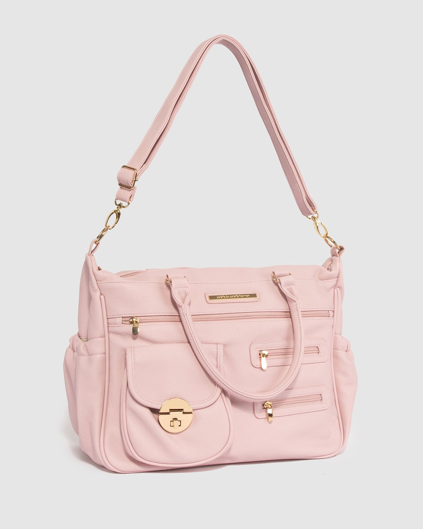 Colette by Colette Hayman PU Pocket and Zip Baby Bag (Fondant)