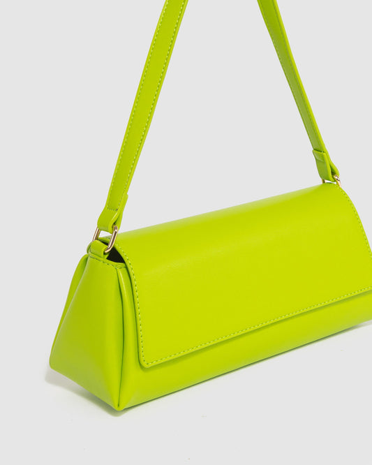 Image of Shoulder Bags. Productname: Colette Green Keely Flap Shoulder in Green colour by brand - Colette
