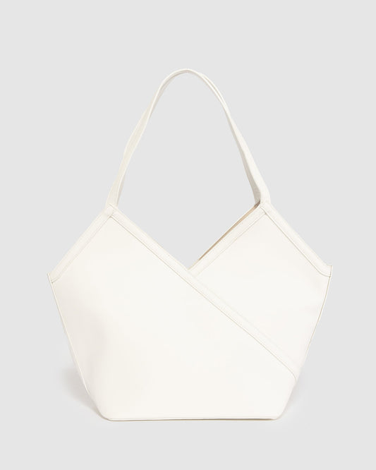 Colette Tia Large Slouch Bag (White)