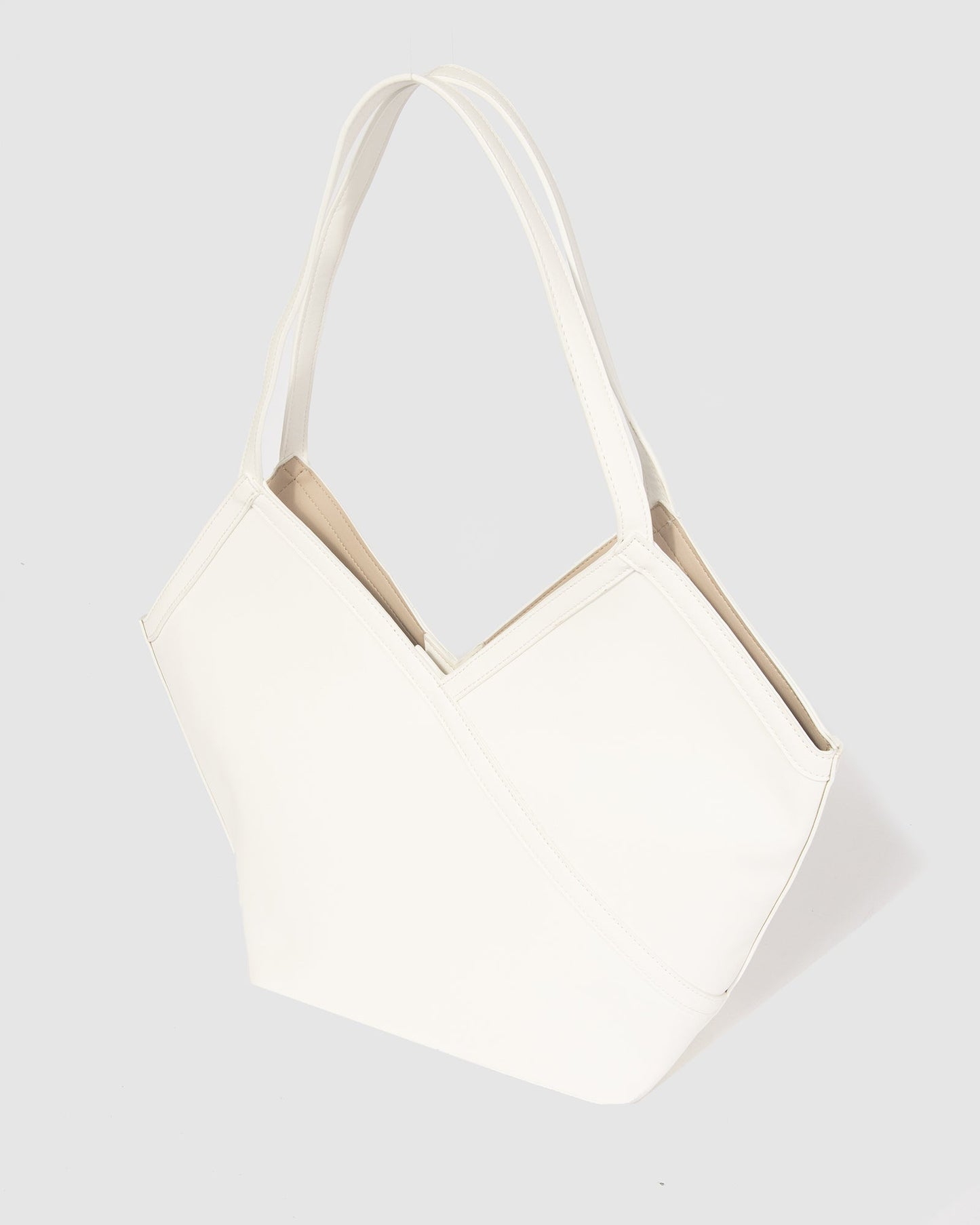 Colette by Colette Hayman Tia Large Slouch Bag (White)