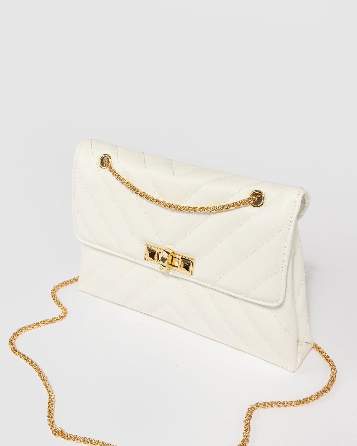 Colette by Colette Hayman Zion Arrow Crossbody (White)