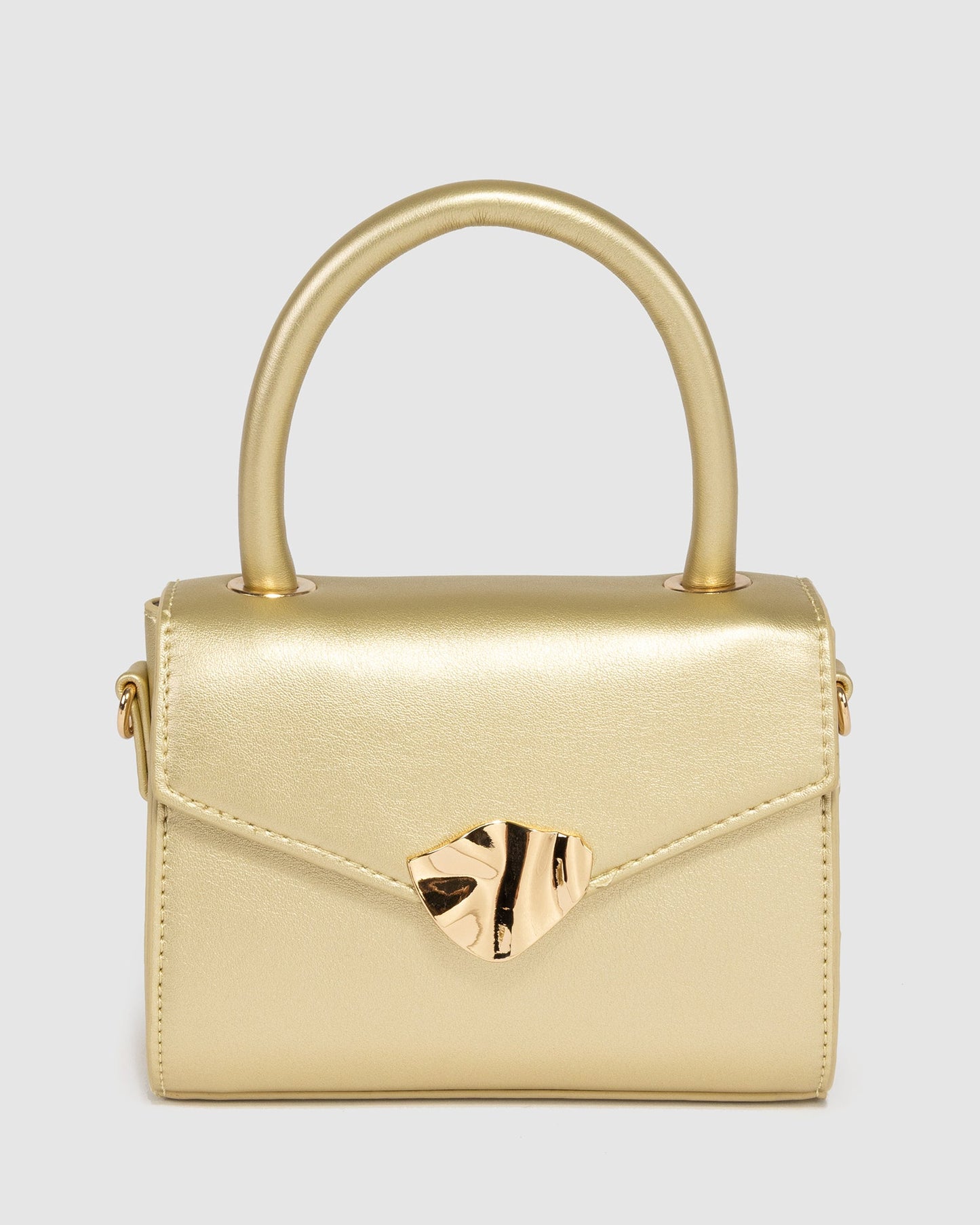 Colette by Colette Hayman Kiki Clasp Mini Bag (Gold)