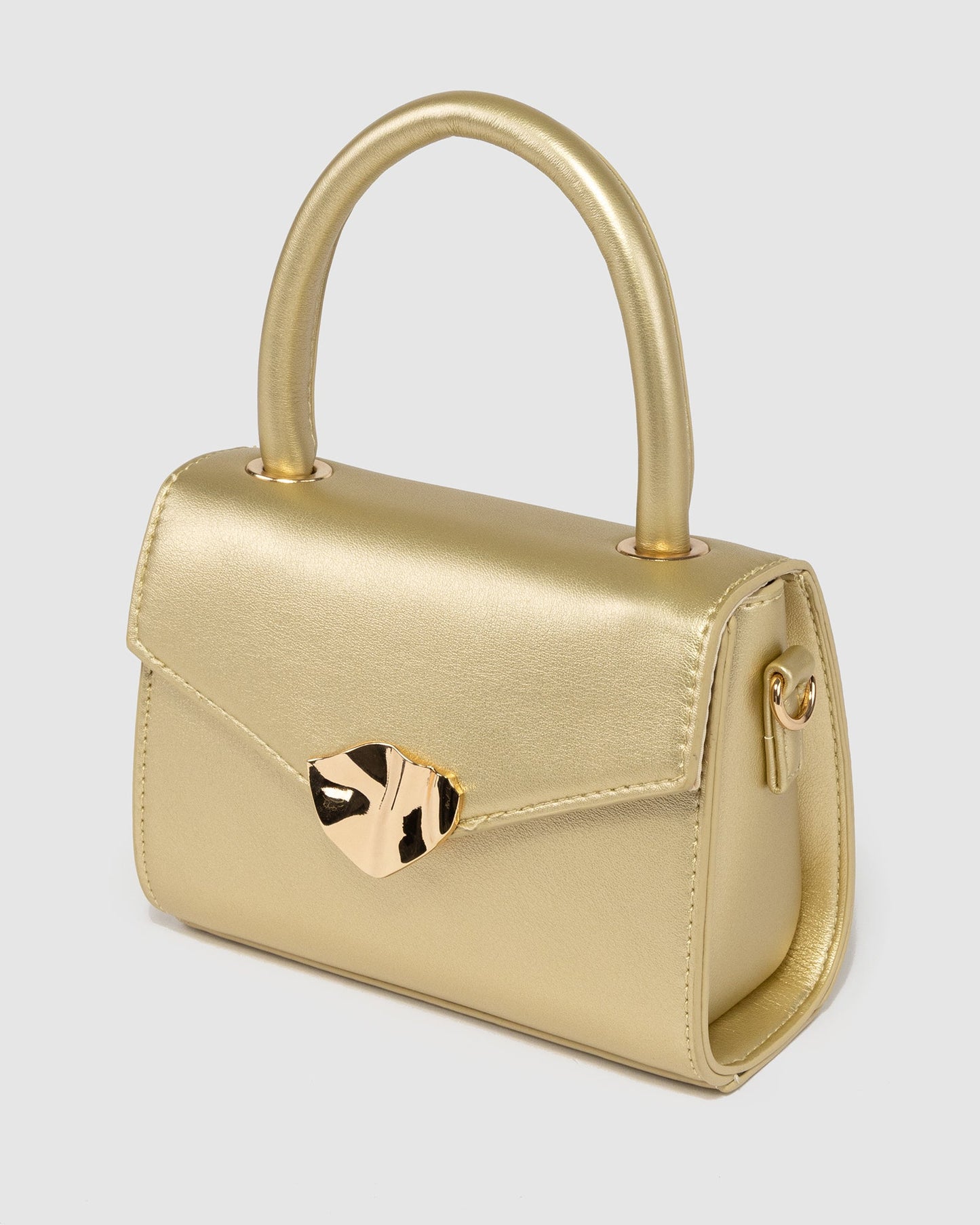Colette by Colette Hayman Kiki Clasp Mini Bag (Gold)