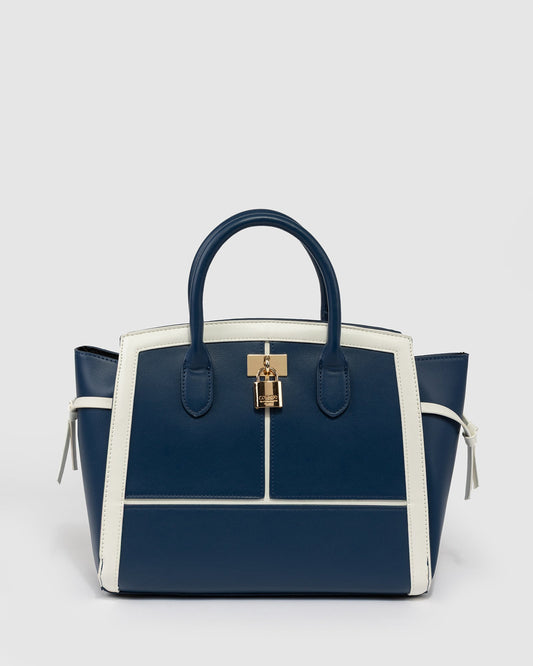 Colette by Colette Hayman Elora Lock Tote (Blue)