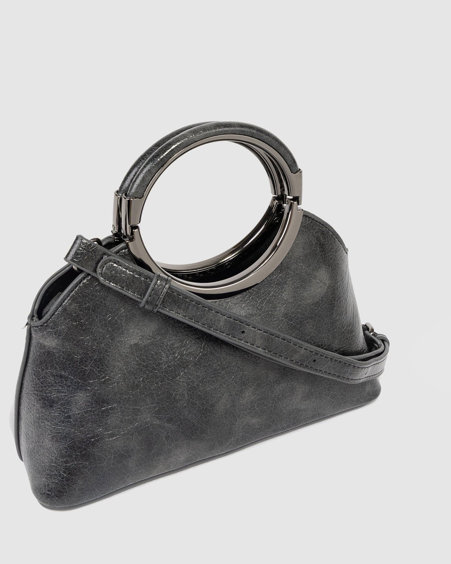 Image of Bags. Product name - Grey Ruby Soft Top Handle Bag in Grey colour by brand - Colette by Colette Hayman