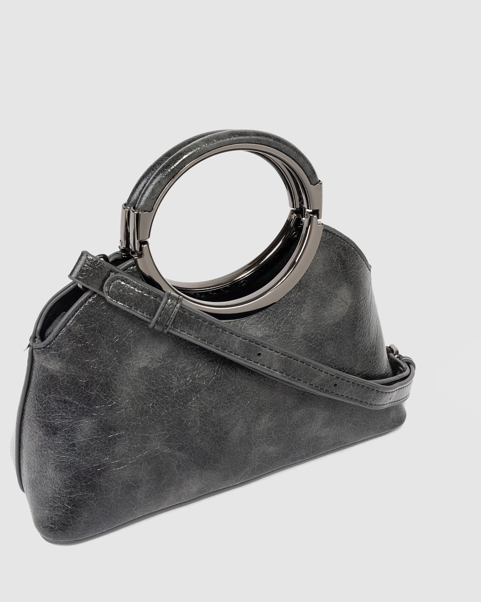 Image of Bags. Product name - Grey Ruby Soft Top Handle Bag in Grey colour by brand - Colette by Colette Hayman