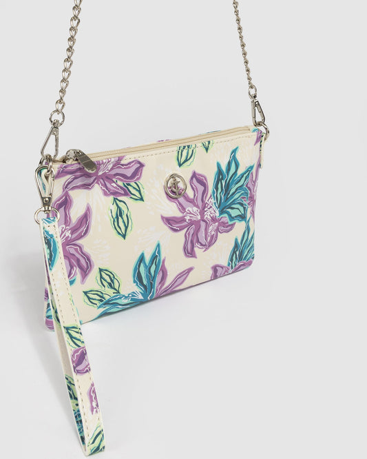 Image of Bags. Productname: Multi Peta Chain Crossbody in Multi colour by brand - Colette by Colette Hayman