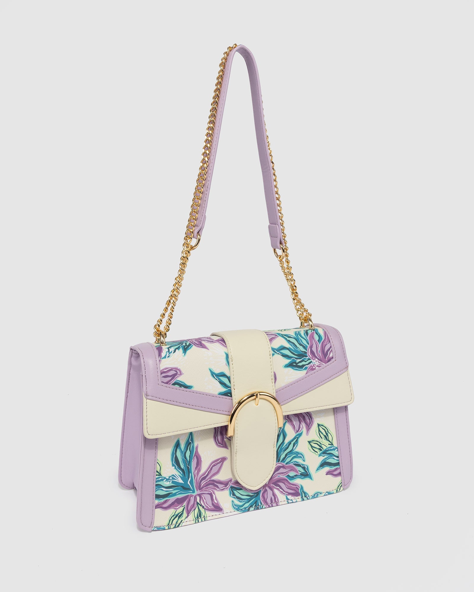 Image of Bags. Productname: Multi Rachel Print Crossbody in Multi colour by brand - Colette by Colette Hayman