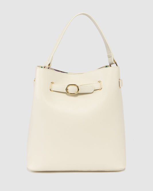 Colette by Colette Hayman Jordan Bucket Bag (Ivory)
