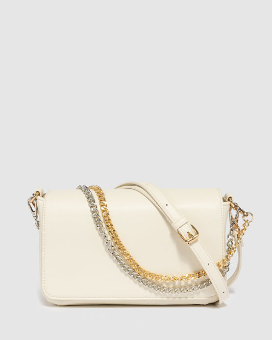 Colette by Colette Hayman Vivica Double Chain Shoulder (Ivory)