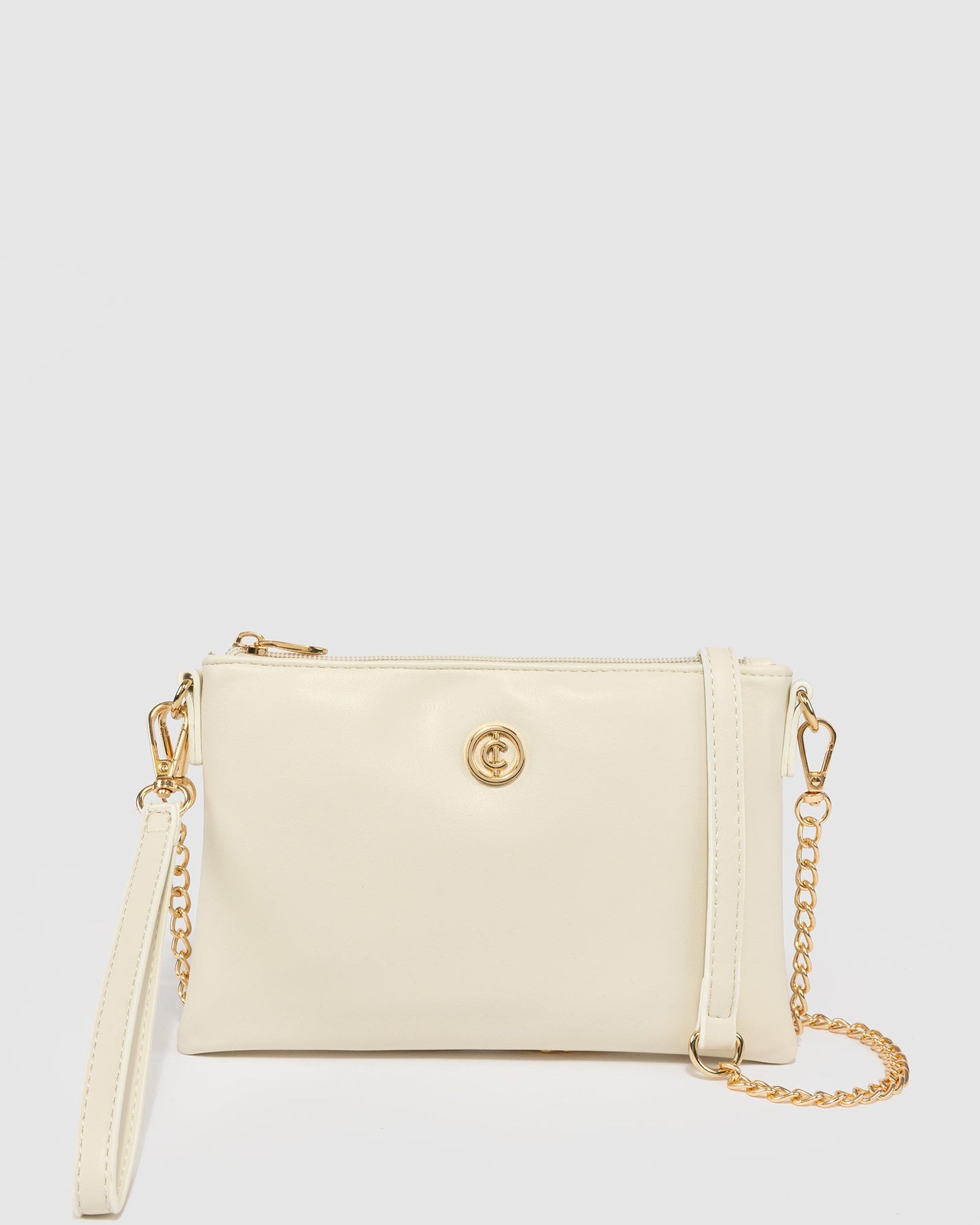 Colette by Colette Hayman Peta Chain Crossbody (Ivory)